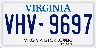 VA license plate VHV9697