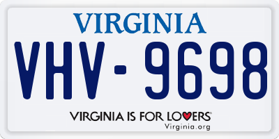 VA license plate VHV9698