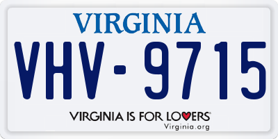 VA license plate VHV9715