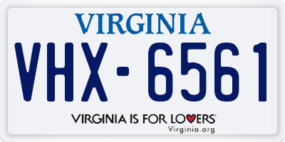 VA license plate VHX6561