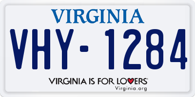 VA license plate VHY1284