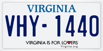 VA license plate VHY1440