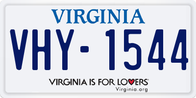 VA license plate VHY1544