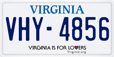VA license plate VHY4856