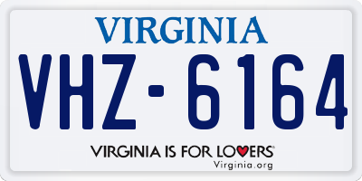 VA license plate VHZ6164
