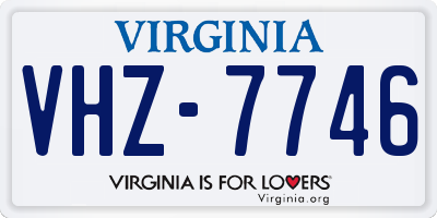 VA license plate VHZ7746