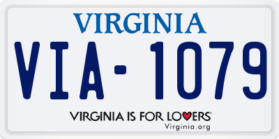 VA license plate VIA1079