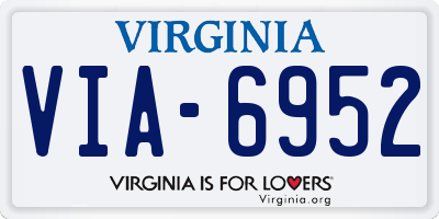 VA license plate VIA6952