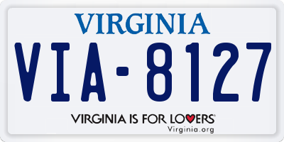 VA license plate VIA8127