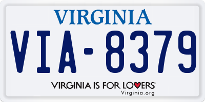 VA license plate VIA8379
