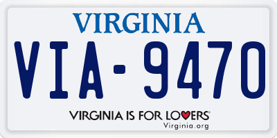 VA license plate VIA9470