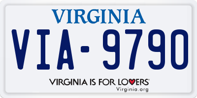 VA license plate VIA9790