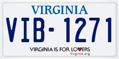 VA license plate VIB1271