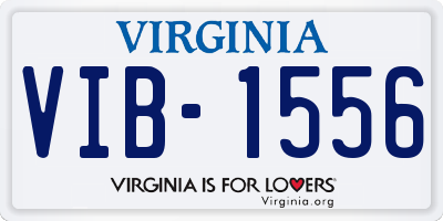 VA license plate VIB1556