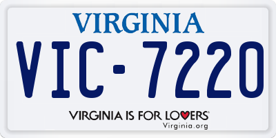 VA license plate VIC7220