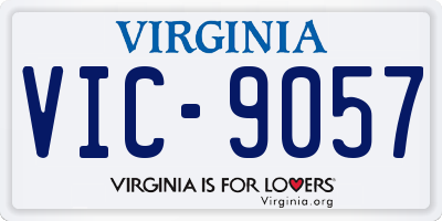 VA license plate VIC9057