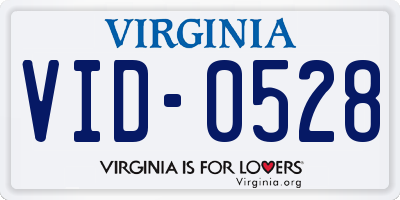 VA license plate VID0528
