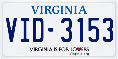 VA license plate VID3153