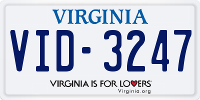 VA license plate VID3247
