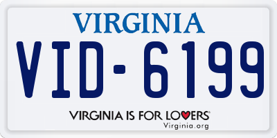 VA license plate VID6199