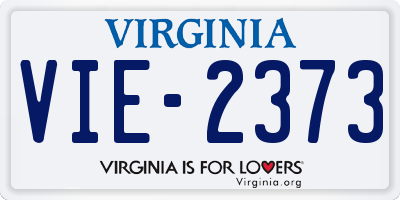VA license plate VIE2373