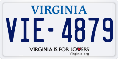 VA license plate VIE4879