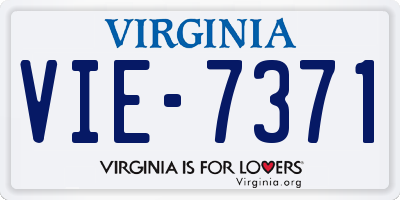 VA license plate VIE7371