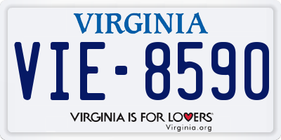 VA license plate VIE8590