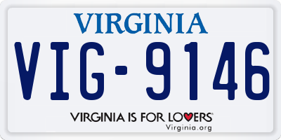 VA license plate VIG9146