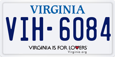 VA license plate VIH6084
