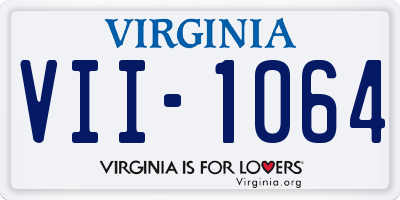 VA license plate VII1064