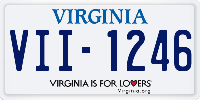 VA license plate VII1246