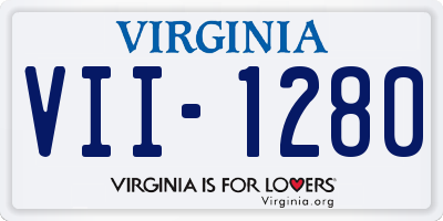 VA license plate VII1280