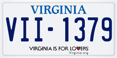VA license plate VII1379