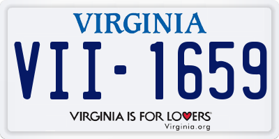 VA license plate VII1659