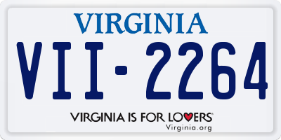 VA license plate VII2264