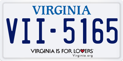 VA license plate VII5165