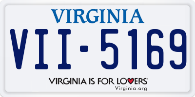 VA license plate VII5169