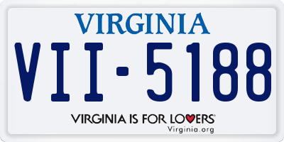 VA license plate VII5188