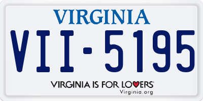 VA license plate VII5195
