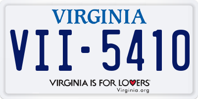 VA license plate VII5410