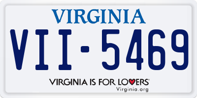 VA license plate VII5469