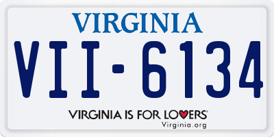 VA license plate VII6134