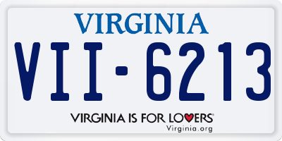 VA license plate VII6213