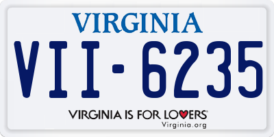 VA license plate VII6235