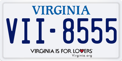 VA license plate VII8555