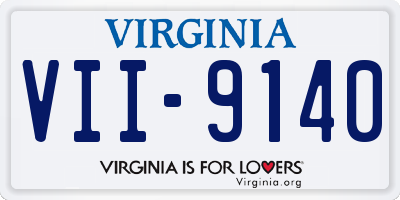 VA license plate VII9140