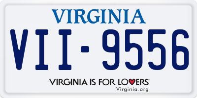 VA license plate VII9556