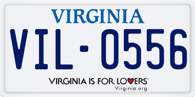 VA license plate VIL0556