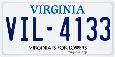 VA license plate VIL4133